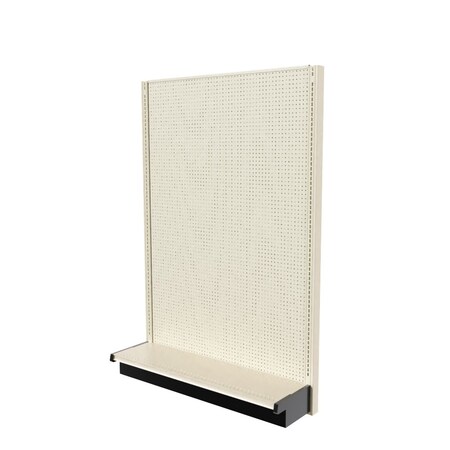 Lozier Gondola Single Sided Starter, Platinum Off-White, 48W x 72H x 13D P473U-ST